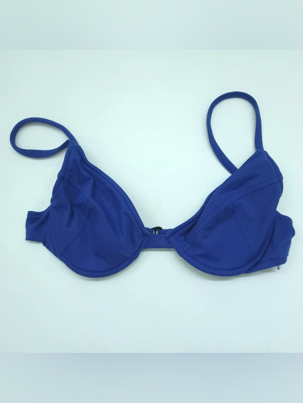 BECCA by Rebecca Virtue Large Bikini Top Underwire Blue